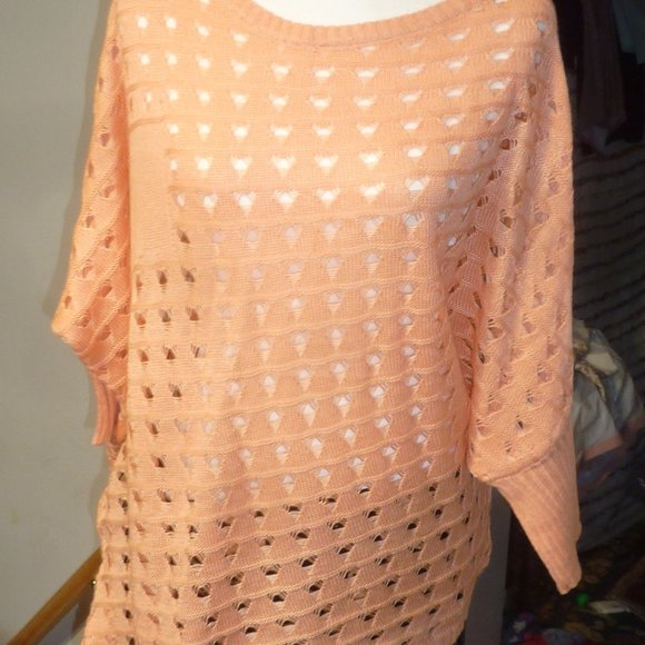 GUILTY assymetrical hem  kimono style knitted tunic  top -one size - Picture 1 of 11